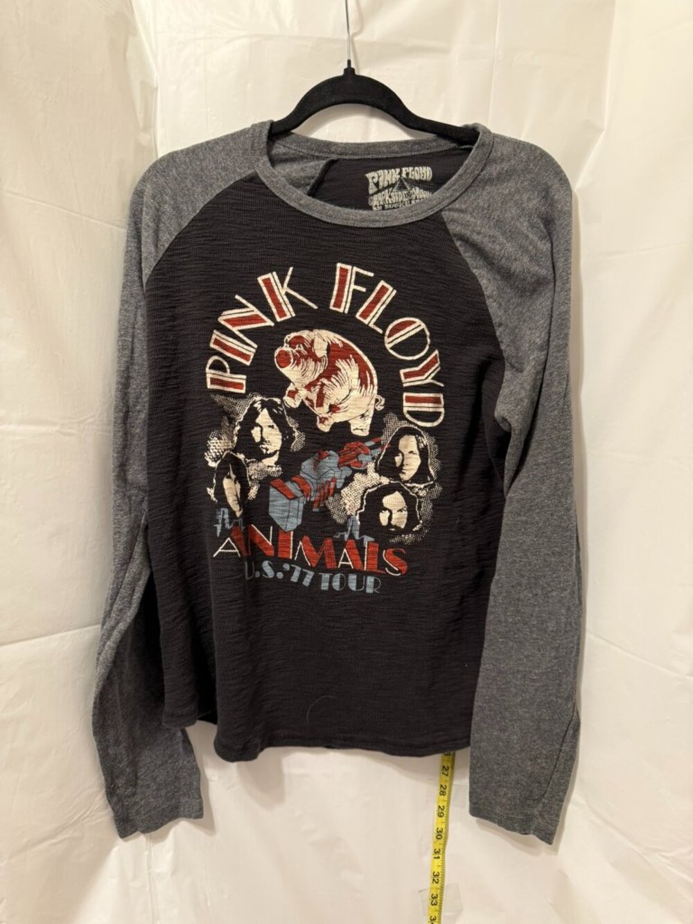 Lucky Brand Pink Floyd Animals Dark Side Of The Moon Thermal Shirt XL